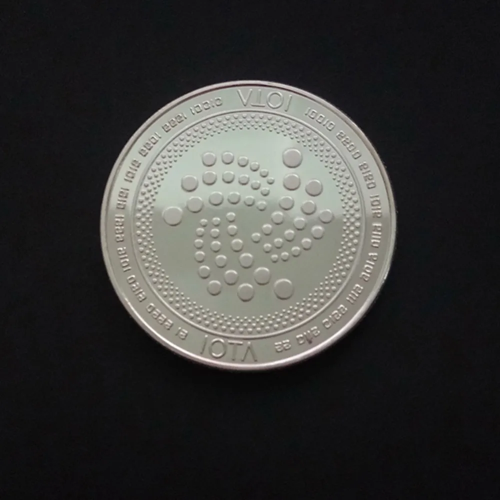 IOTA Virtual Coin Commemorative Coin Collection Gold Plated Bit COIN Specie Ethereum COINs