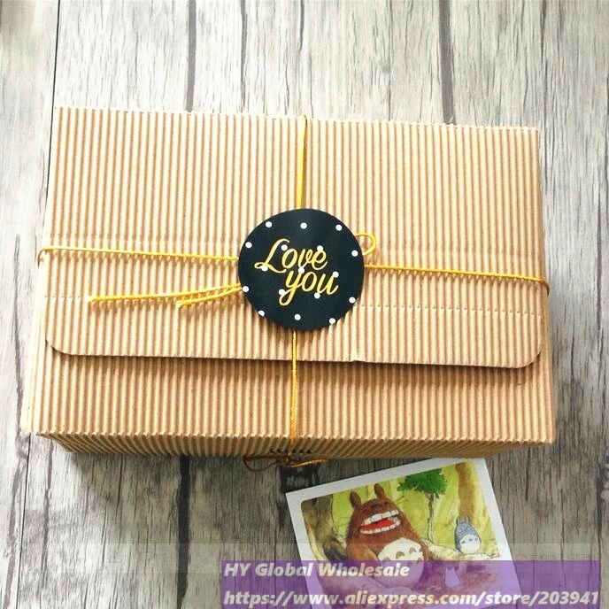 60 шт./лот простой классический черно белый уплотнитель с надписью Love