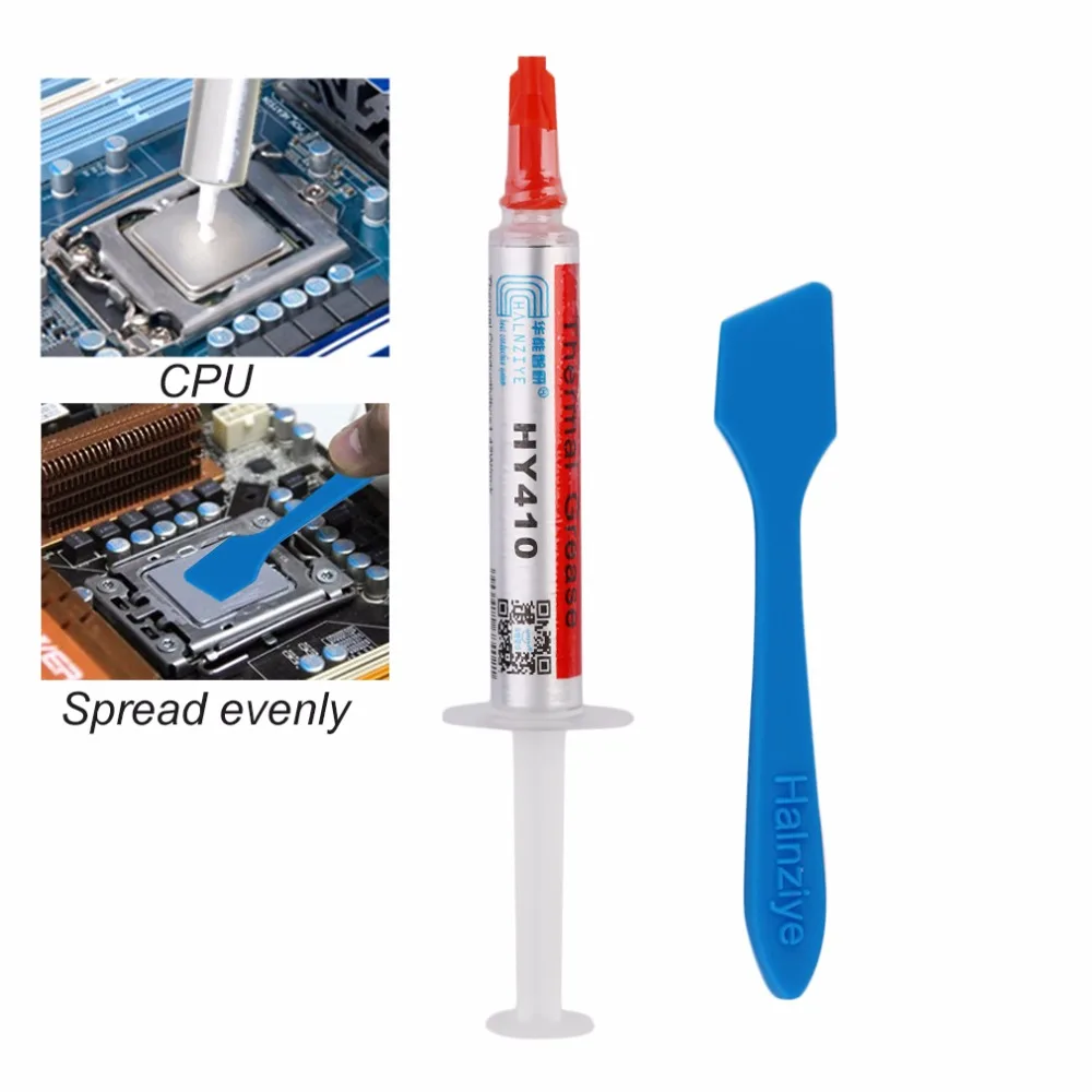 

HY410-TU2G Extreme High Performance Thermal Grease Paste CPU HeatSink Processor GPU Cooling Paste Computer Cooling Fan Device