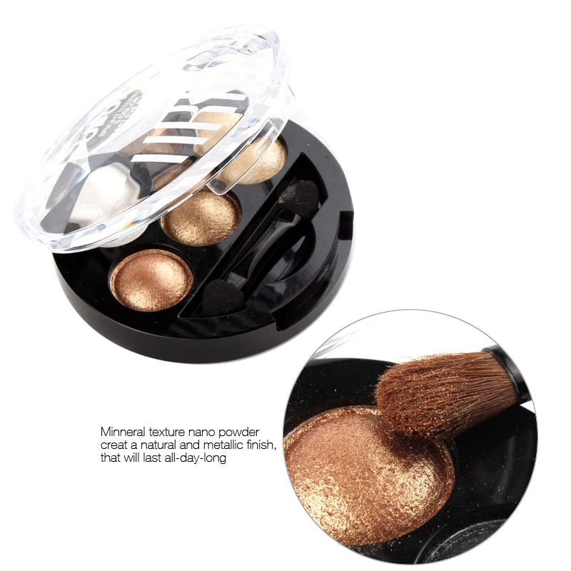 UBUB Eyeshadow Palette 5 Colors Eyes Makeup Glitter Natural Cosmetics Shadow Makeup matte Eye Shadow with Brush (5)