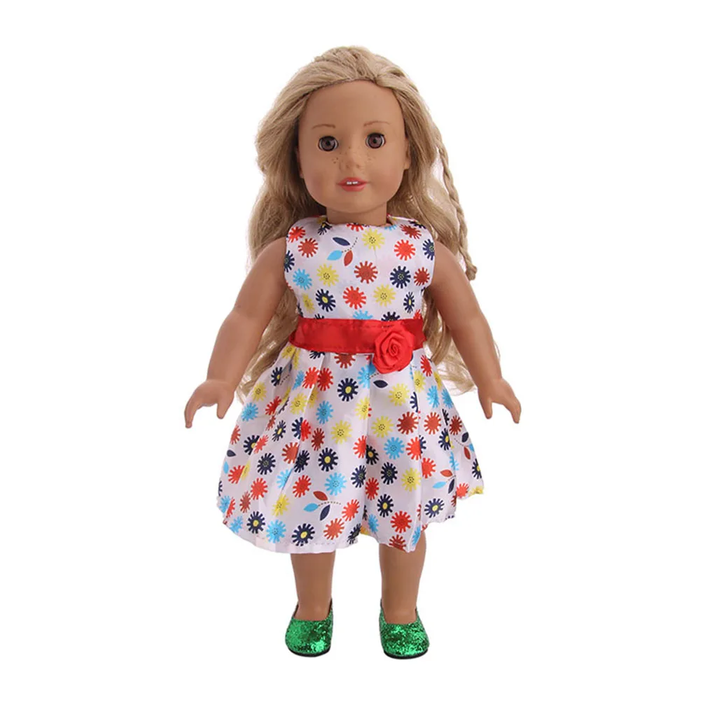 Lovely Handmade Sequins Shoes for   18inch Doll Dress up Accessories Green