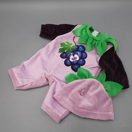 Одежда для куклы, подходит для 43 см, кукла для новорожденных, розовый мультяшный детский комбинезон, одежда - Цвет: M--112