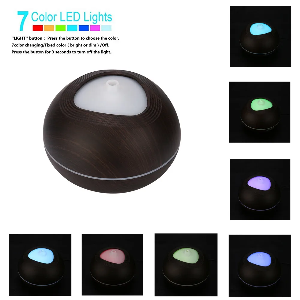 

Gacsidy Store 7 Colors LED Air cleanerspurifier Atomizer USB Car Essential Diffuser Fragrance Humidifier For Vehicle Office Home