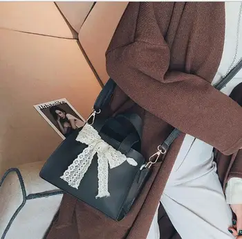

Free shipping FRBandis 2018 New fashion Pu lady with small handle bag and shoulder bag