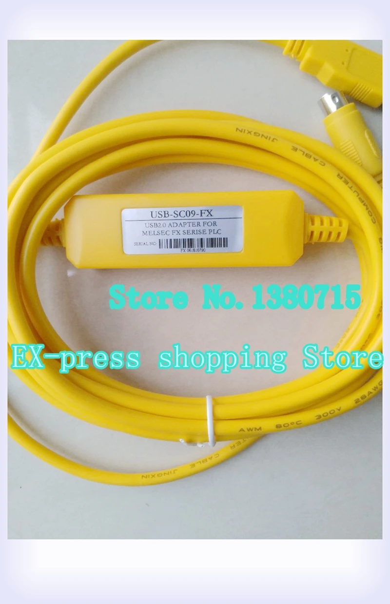 

USB-SC09-FX Usb Programming Cable Cd In Box Used For Fx Series Plc Fx0s Fx1s Fx3u Fx0n Fx1n Fx2n Sc09 Support Xp Vista Win7