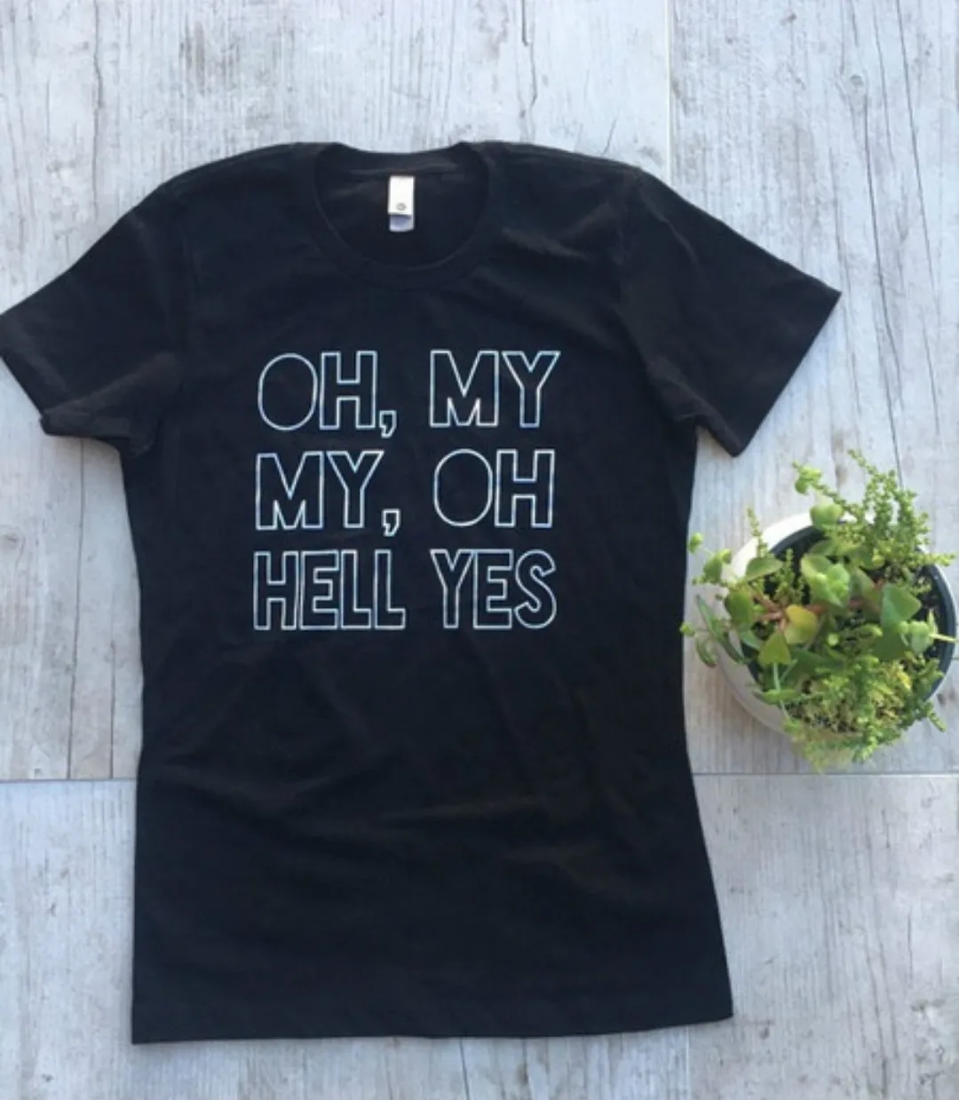 2018 Летние Новые повседневные черные топы том мелкий Вдохновленный OH MY HELL Yes