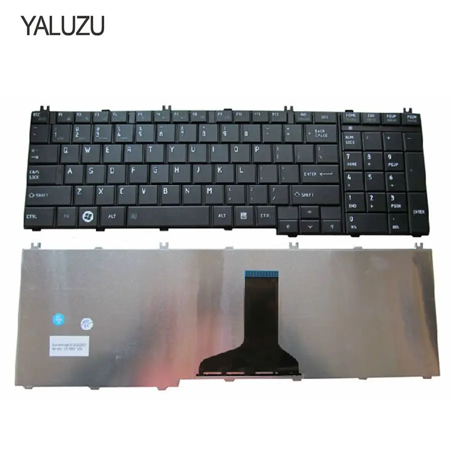 YALUZU для Toshiba Satellite L750 L750D L755 L755D L770 L770D L775 L775D V114346CS1 US клавиатура ноутбука черная с надписями на английском