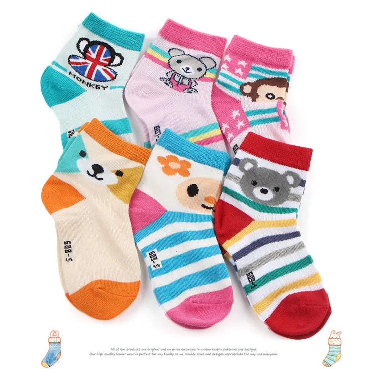 

3 Pairs/set Lovely Cute Soft Spring Autumn Baby Kids Socks Infant Boys Girls Children Unisex Model Newborn Cartoon