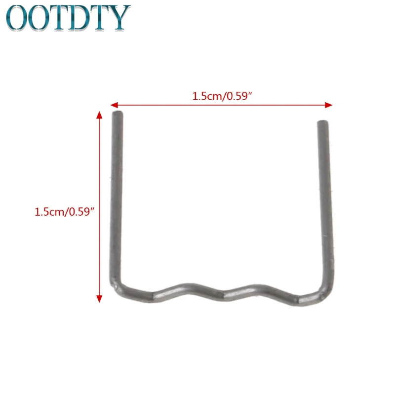 OOTDTY 100 шт. Pre-cut горячий плоские скобы волна форма пластиковый степлер ремонт сварщик инструмент