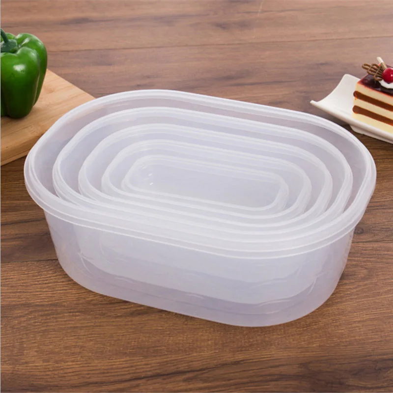 5 шт./компл. многофункциональный прозрачный герметичный Microwavable Crisper набор коробка для хранения еды кухонные контейнеры