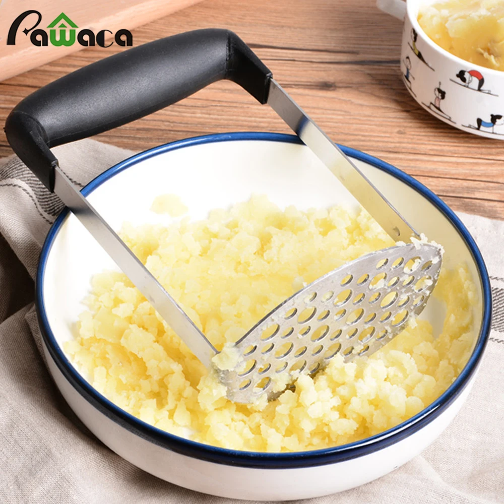 Potato Mashers Ricers Stainless Steel Potato Masher With Broad Mashing