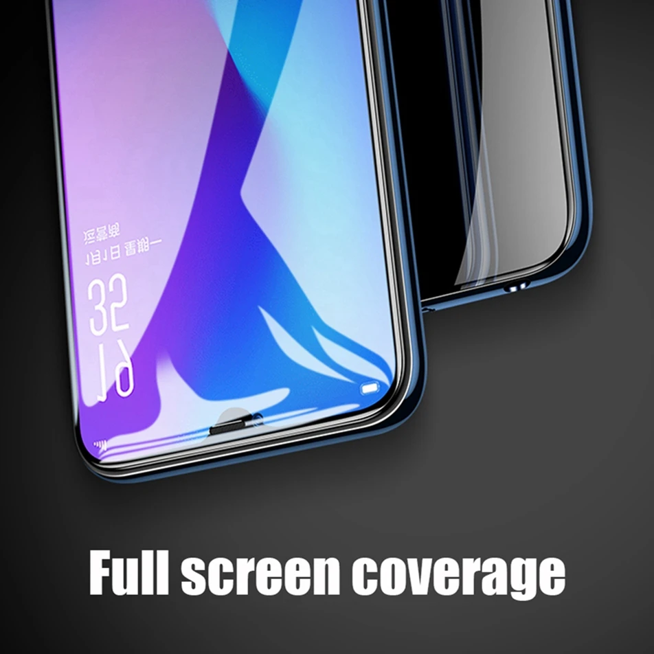 Tempered Glass for VIVO Nex Protective Glass Full Cover Screen Protector for VIVO X20 Plus X21 X23 V11 V9 Glass Curved Edge Film (2)