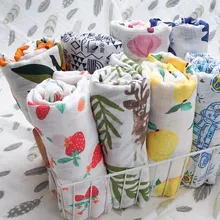 Хлопковые детские одеяла для новорожденных, супер мягкие детские месячные одеяла, подгузники из муслина, пеленка для младенцев, детское банное полотенце, одежда для коляски