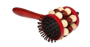 

Multifunctional wooden massage hammer ball head massager health