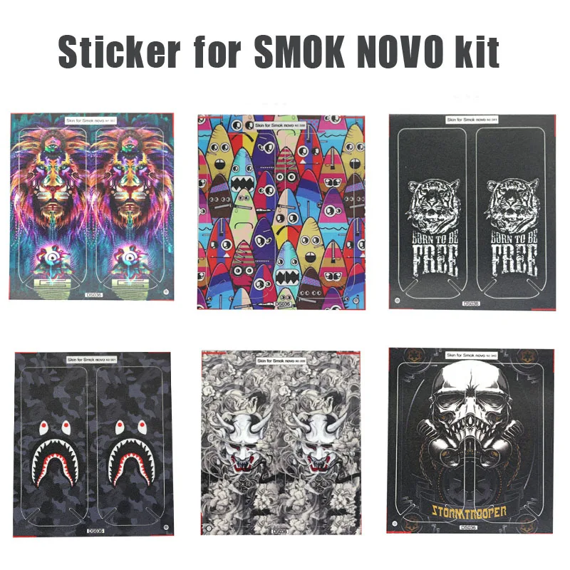 

Vapesoon Cover Sticker for SMOK NOVO kit Cover PVC Case Skin Protection Stickers E-cigarette NOVO sticker
