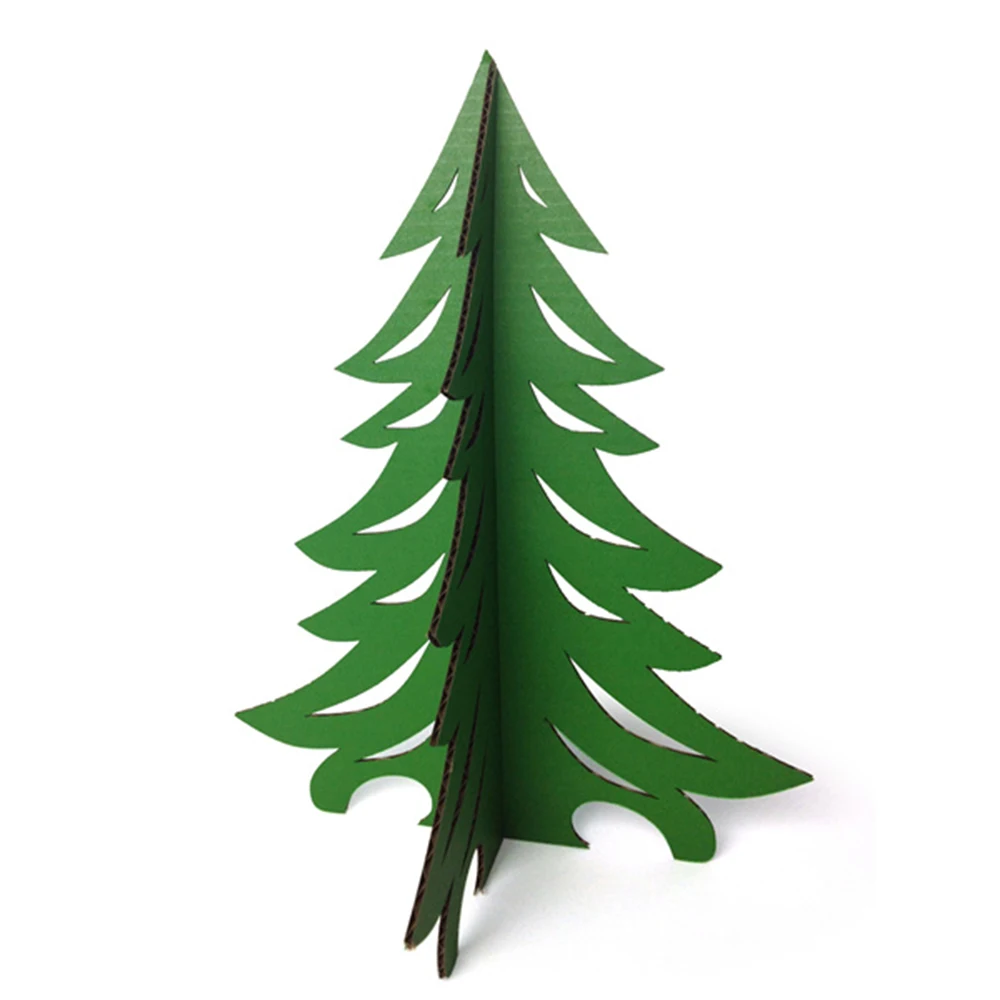 3D Multi Pohon Natal Model Jigsaw Puzzle Kerajinan Kertas