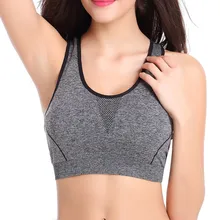 Пикантные для женщин спортивный бюстгальтер супер стрейч Бесшовные Йога Майка фитнес M/L