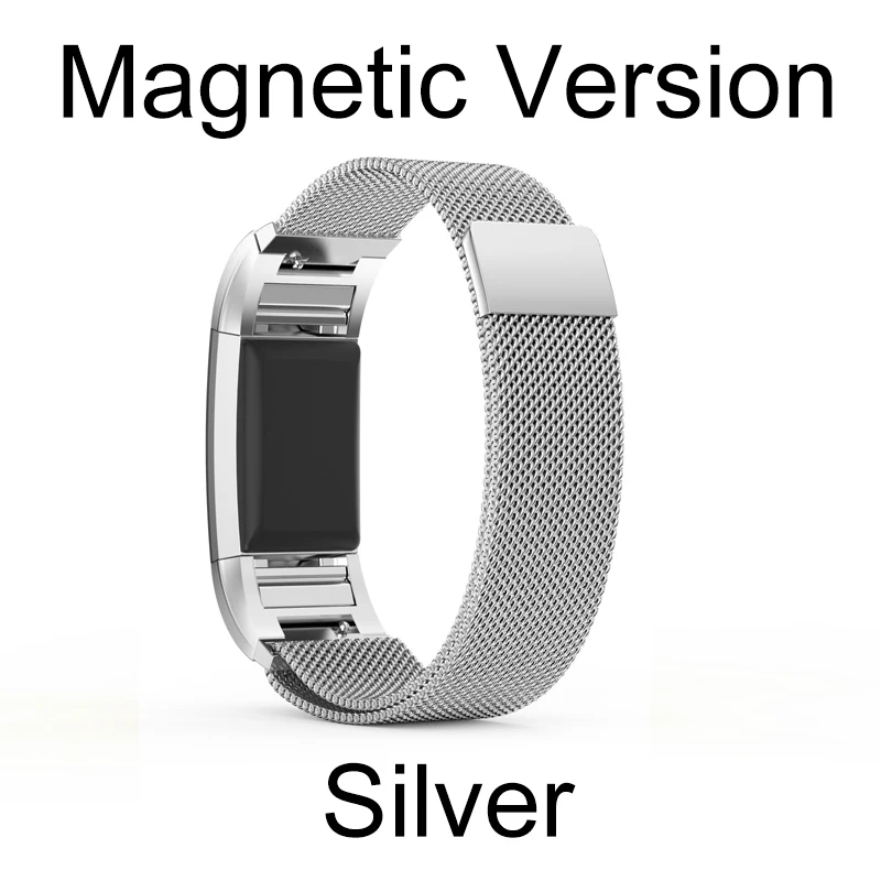 Milanese Loop for Fitbit Charge 2 Band Replacement Watch Bracelet Fitbit Charge 2 Correa Stainless Steel Magnetic Metal Strap