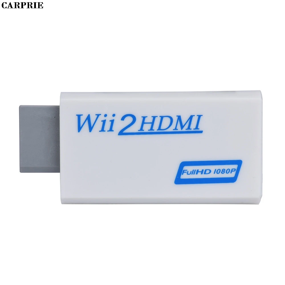 CARPRIE для wii в HDMI адаптер конвертер Поддержка FullHD 720P 1080P 3,5 мм аудио для wii 2 HDMI адаптер для HDTV Горячая Прямая поставка