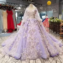 Lavender Wedding Gown And Get Free Shipping On Aliexpress Lisong Gorgeous Lavender Wedding Dresses 2018 Sleeves