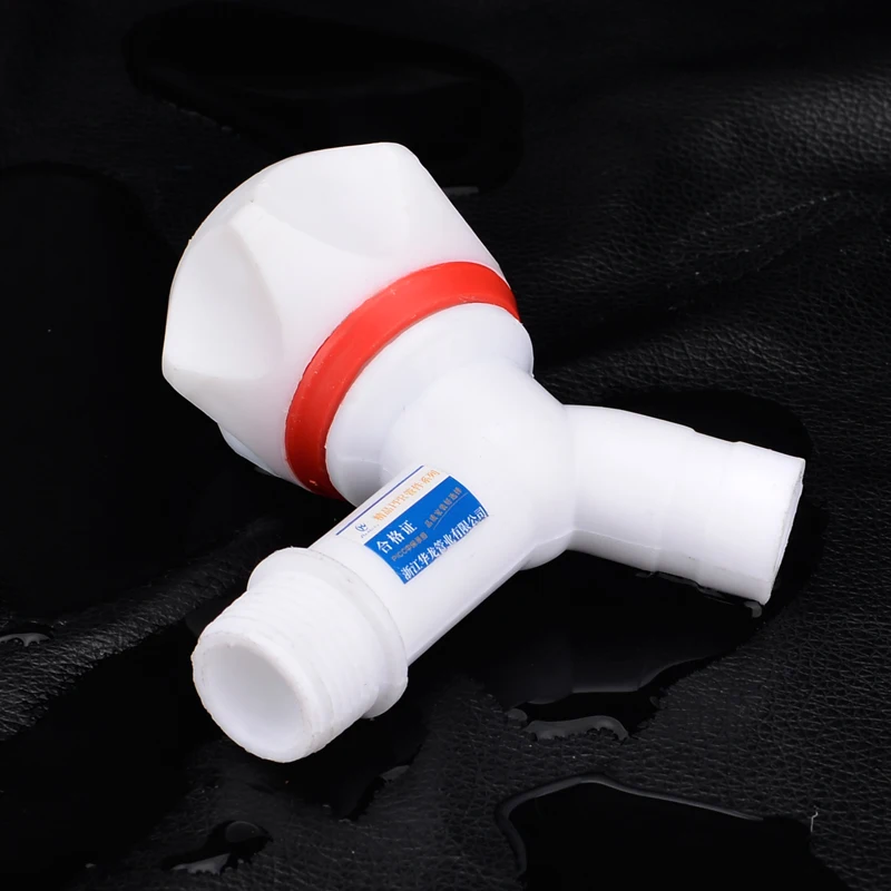 

3pcs/lot Home Kitchen Abs plastic faucet hot and cold bibcock washing machine taps single cold toilet plastic water-tap 1/2"