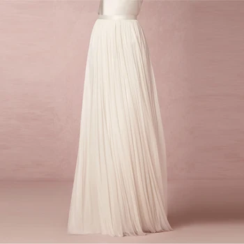 

Elegant Tulle Skirts Fashion Women Floor Length Party Style Ball Gown Formal Skirts A Line Custom Made Tulle Skirts