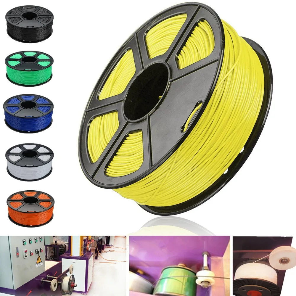 

1kg ABS 1.75mm 3D Printer Filament Plastic Rubber Consumables Material 6 Colors 3D Printing Materials