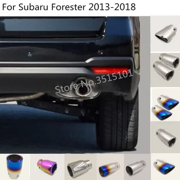 

Car Cover Muffler rear back End lower Tail Pipe Dedicate outlet Exhaust trim For Subaru Forester 2013 2014 2015 2016 2017 2018
