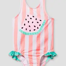 Детская девочка арбуз полосатый купальник бикини Купальники для плавания бикини купальники