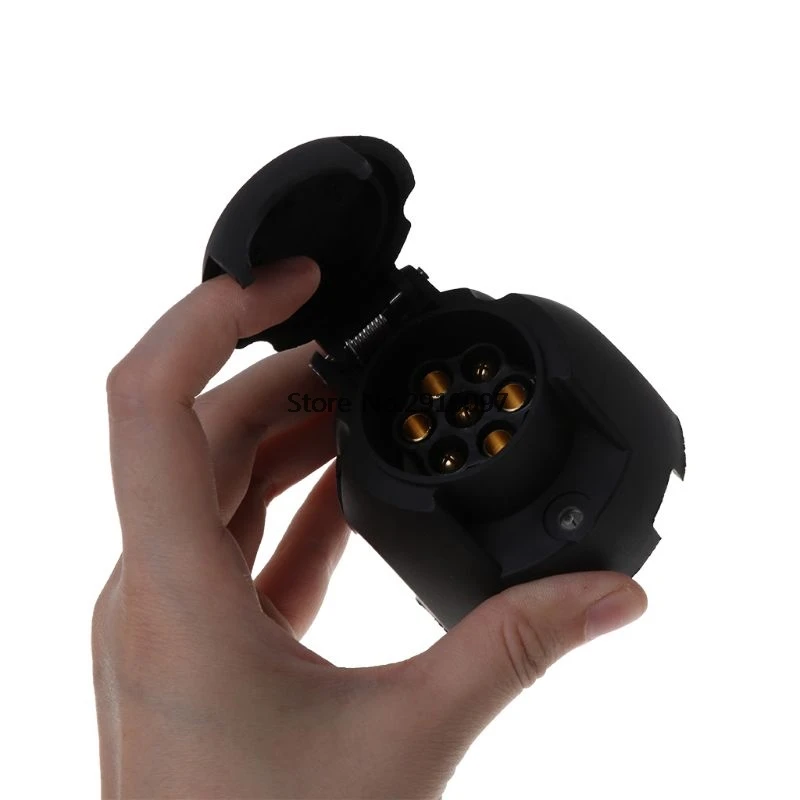 دائم 12 V 7 دبوس البلاستيك الأوروبية مقطورة المقبس السحب بار الكهرباء موصل مع حلقة مطاطية هبوط السفينة دائم 12 V 7 دبوس البلاستيك الأوروبية مقطورة المقبس السحب بار الكهرباء موصل مع حلقة مطاطية هبوط السفينة