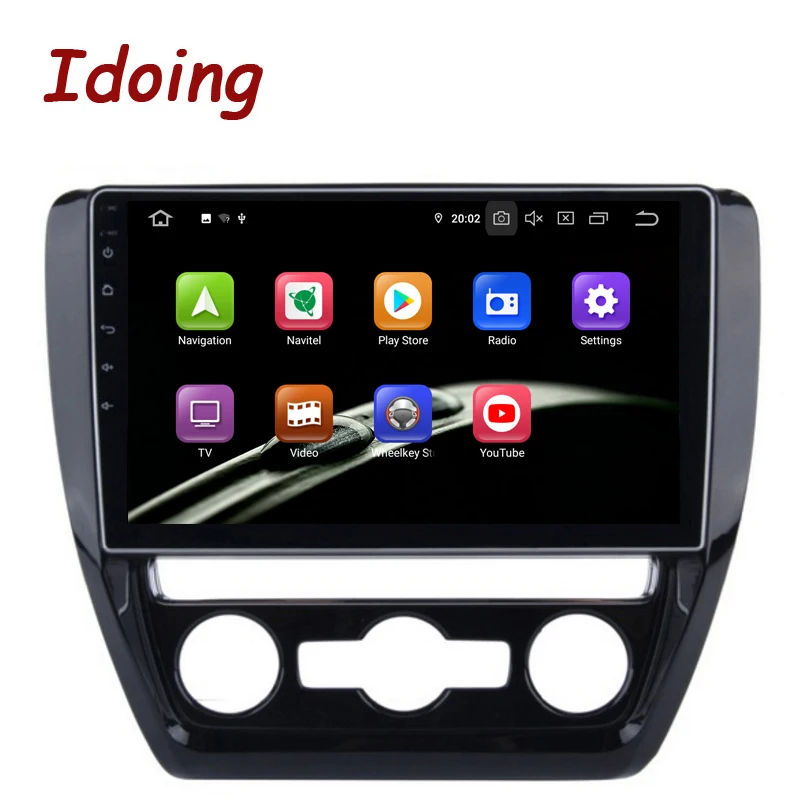 IDO " 2.5D ips Car Android 9,0 радио мультимедиа плеер для VWJetta 2011- PX5, Octa Core, 4 Гб+ 64G gps навигации TDA 7850