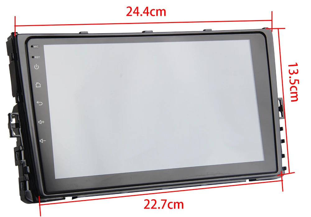 Best 9" 2.5D IPS Screen Android 8.0 Universal Car Radio GPS for VW Tiguan Atlas Polo Jetta 2018 Navigation Wifi Steering Wheel AUX BT 3