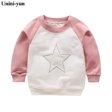 Весенний Детский Костюм хлопковый пуловер с длинными рукавами для маленьких мальчиков и девочек одежда для малышей модные топы для детей с героями мультфильмов