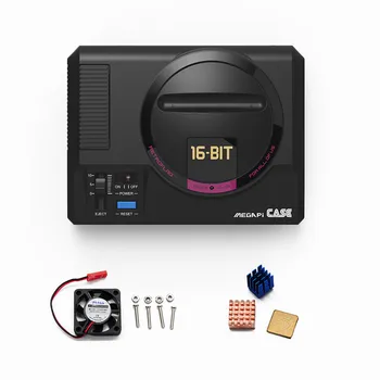 

Black Video Game Console SUPERPi CASE-M Case Compatible With Raspberry Pi Serise DIY Retro Game Console Entertaining With Kids