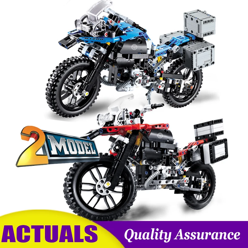

Motorbike R 1200 GS Adventure DECOOL 3369A 3369B Compatible Lego 42063 Technic Building Blocks Motorcycle Model Bricks Toys