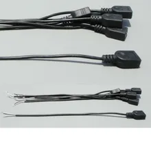 Solar high quality USB female cable 30cm copper two core charging thick copper