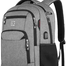 15,6 дюймовый Мужской и женский рюкзак для ноутбука, рюкзак для путешествий с защитой от кражи, тонкий прочный usb-порт для зарядки, рюкзак для колледжа, школьная сумка для компьютера
