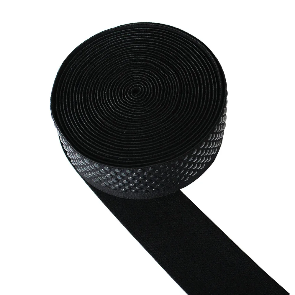 38 mm Silicone dot Coated Rubber Strap Elastic tape for garment 3yards