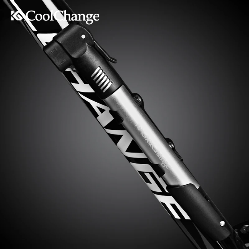 Портативный велосипедный мини насос CoolChange Presta Schrader Valve воздушный с двойным
