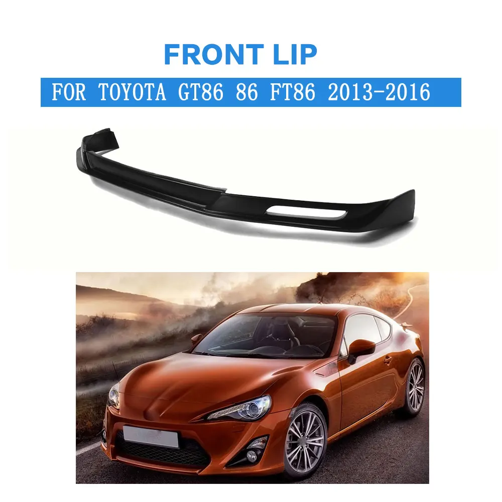  Carbon Fiber / FRP Black Car Front Lip auto front bumper lip spoiler Chin For Toyota GT86 86 FT86 2