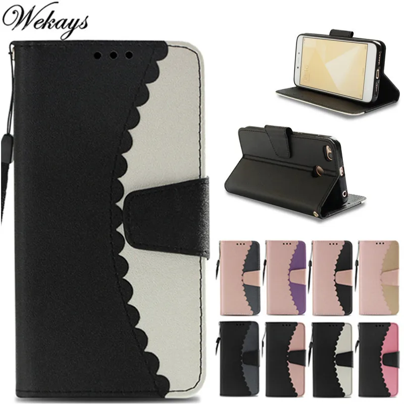 

Wekays For Coque XiaoMi RedMi 4A 4X 5A Splice Color Leather Funda Case For XiaoMi RedMi 4X 4A 5A Cover Case Shell RedMi 5A 4X 4A