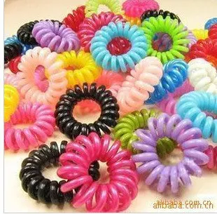 

5 pieces free shipping Phone rope type hair styling tools curler colorful rope color randomly Z456-5pc