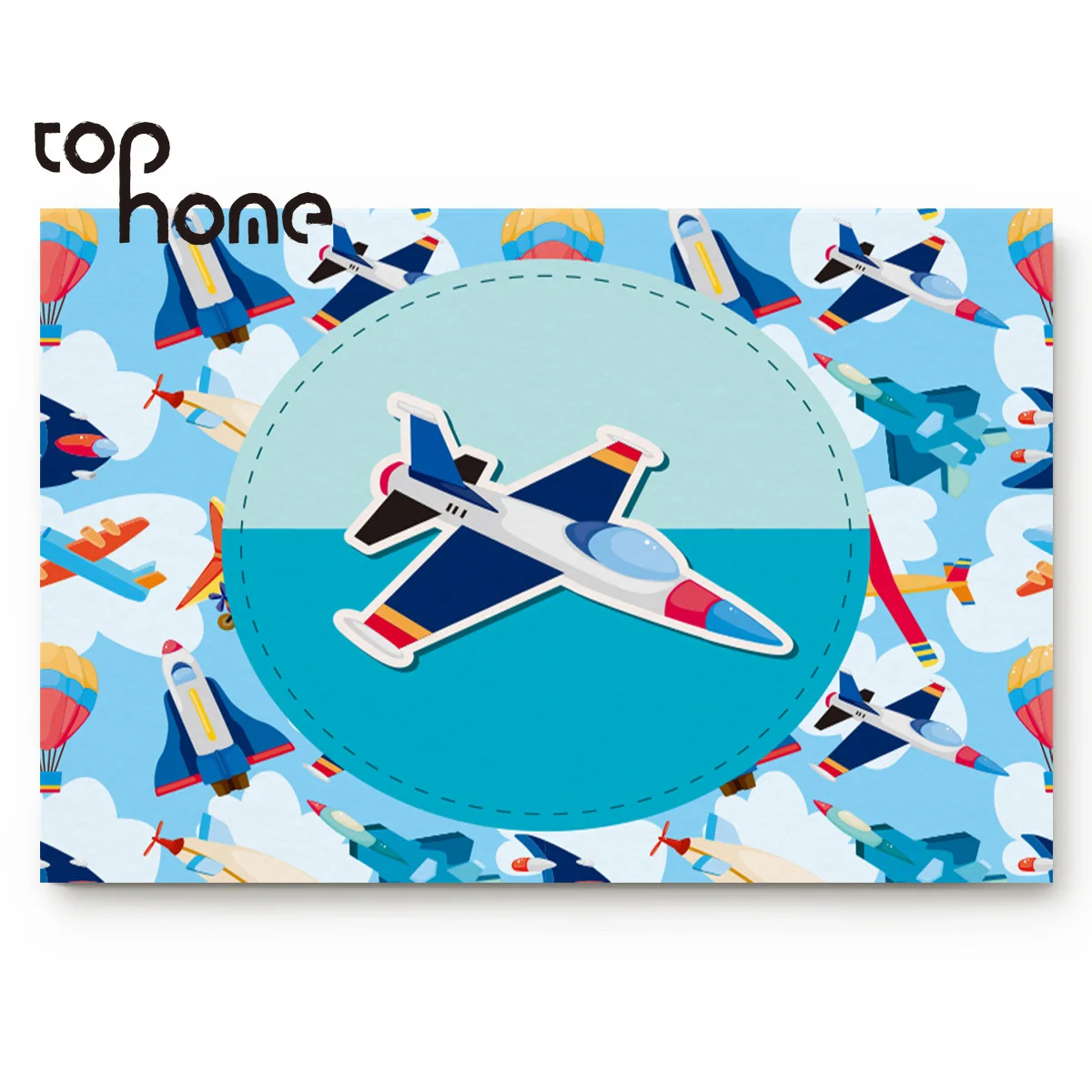 

Tophome Cartoon Airplane Pattern Doormat Entrance Floor Mat Funny Rug Home And Office Decoration