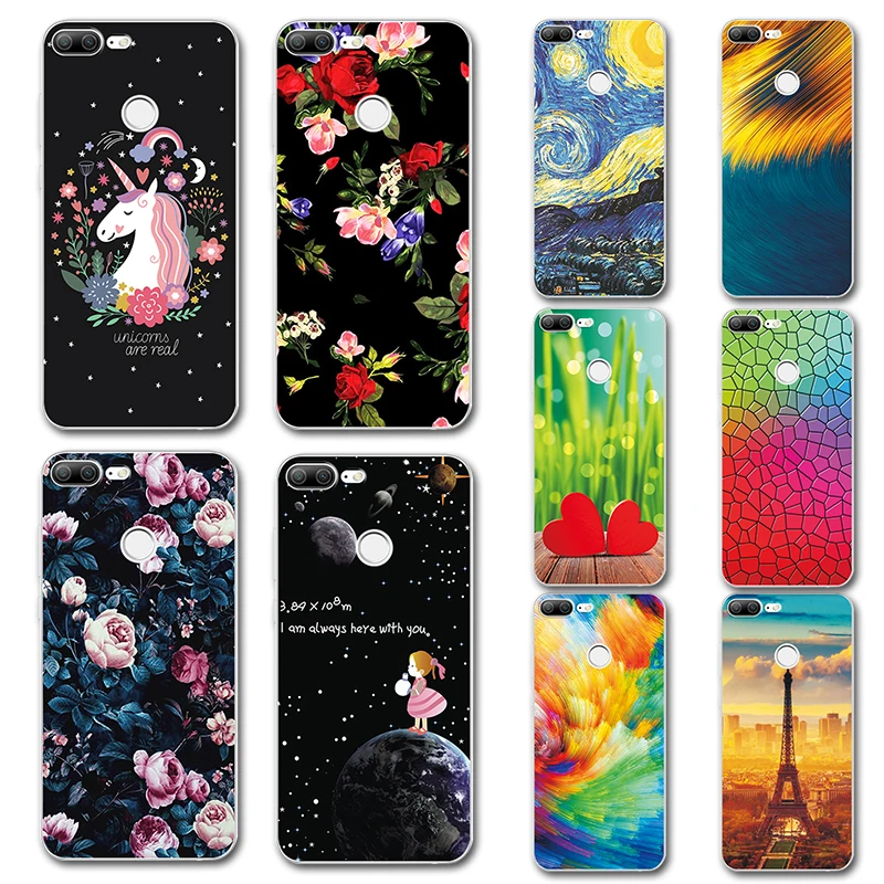 

For Huawei Honor 9 Lite Case Novelty Silicone Phone Case Cover For Huawei Honor 9 Cute Painted Covers Fundas on Honor 9 Lite