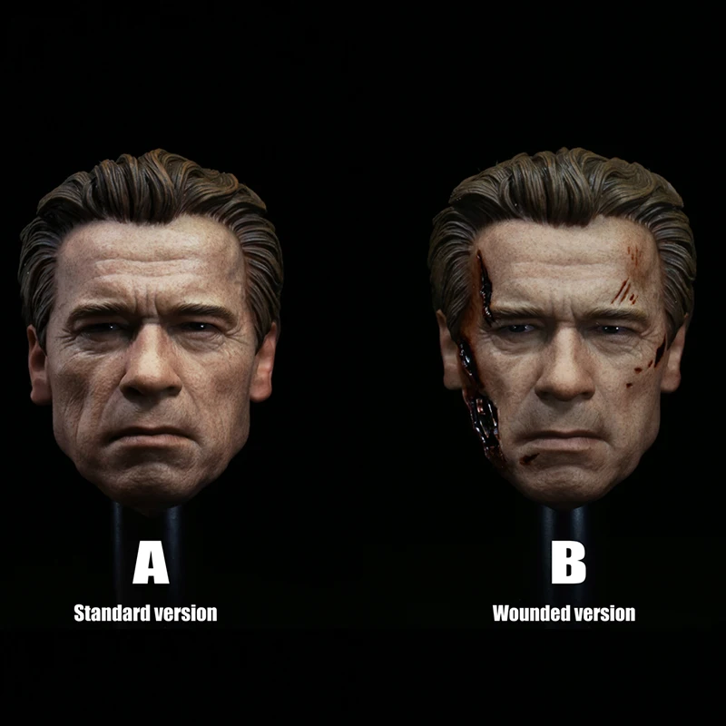 

DIY 1/6 Figure Head Carving T800 Arnold Schwarzenegger Action Figure Male Head Sculpt Painted Sculpt Gift Accessories