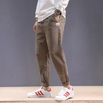 

Spring Winter Streetwear Mens Harem Pants Warm Hip Hop Joggers Men Trousers Casual Khaki korean Pants Men Pantalon Homme Hiver