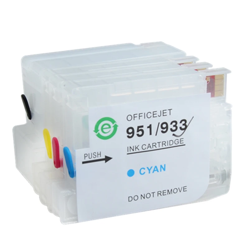 

Empty Refillable ink cartridge for Hp932 Hp933 For hp 6100 6600 6700 7110 7610 7612 printer with permanent chips