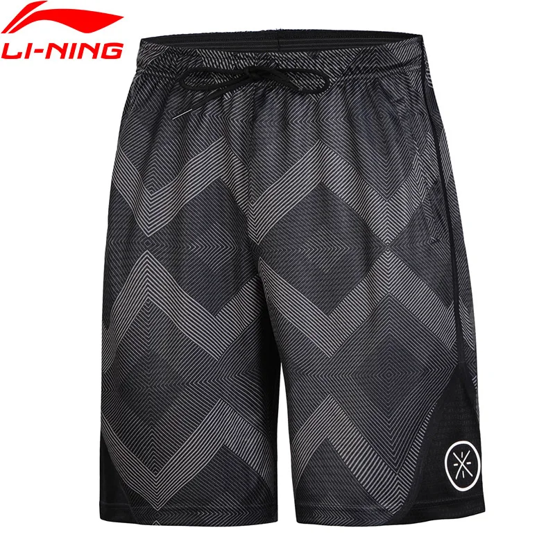 Li Ning мужские шорты для соревнований Уэйд облегающие 100% полиэстер Удобная