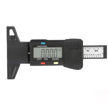 

LCD Digital Depth Gauge Tyre Tire Tester Tread 0-25.4mm Meter Tool Electronic Caliper For Car Wheel Motorcycle Trucks