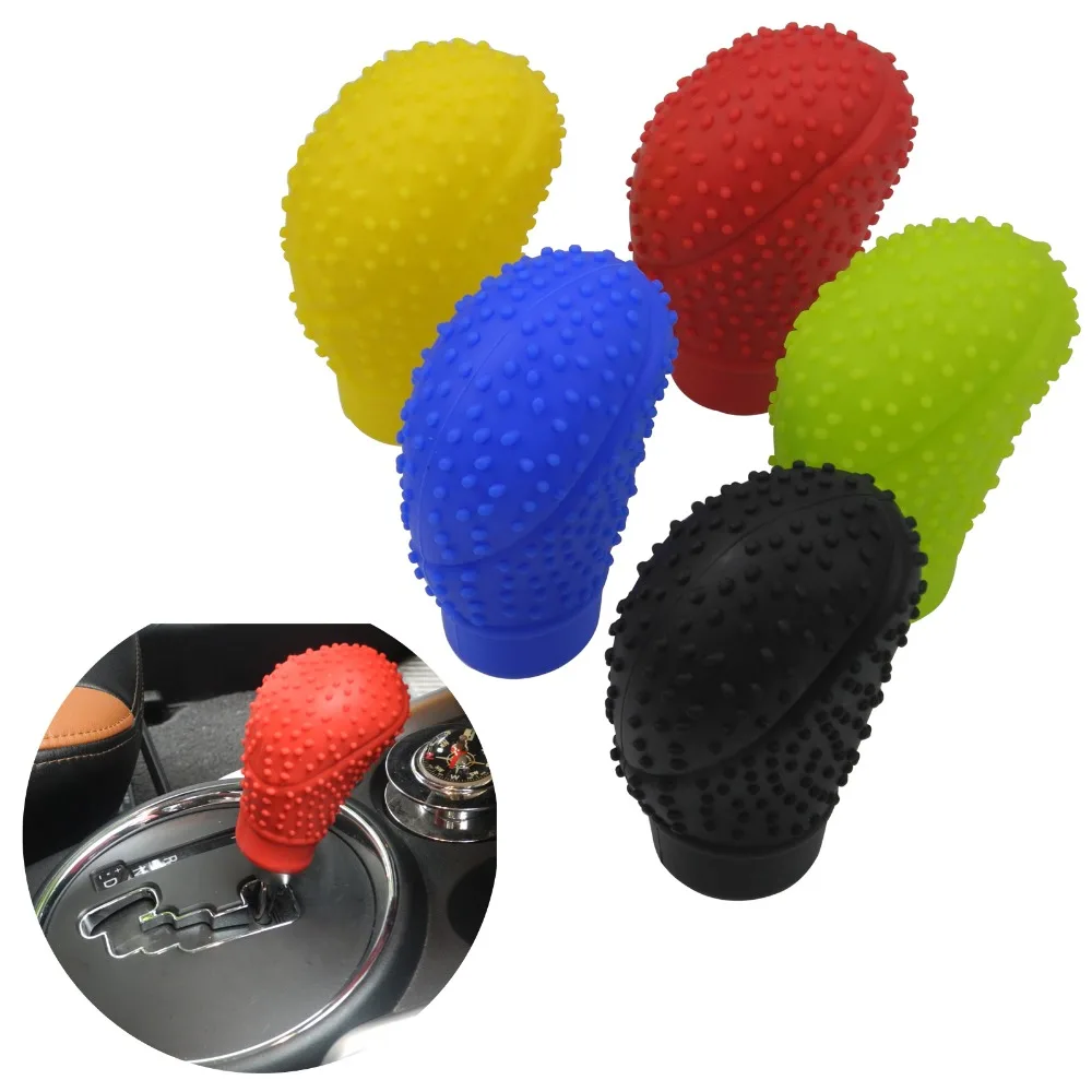 

Colorful Popular Silicone Universal Long piece Gear 1 Shift Collars Car Cover Handbrake Grips for Car